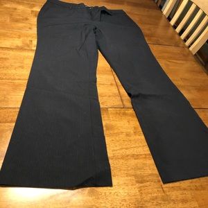 Gap navy pinstripe modern boot 14R trousers